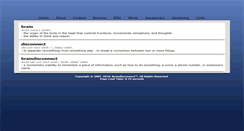 Desktop Screenshot of braindisconnect.com